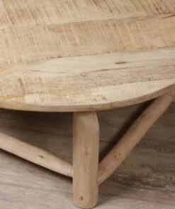 Table basse ronde bois brut Archipel