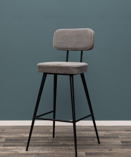 Stonewashed gray bar chair