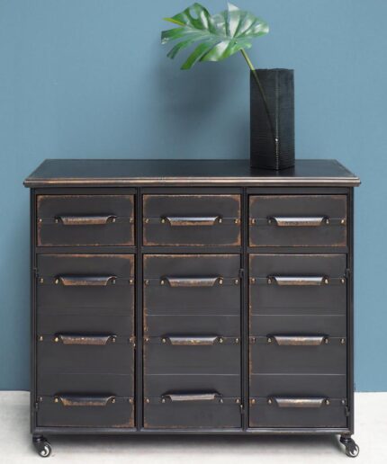 Lupine metal chest of drawers