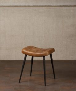 Tabouret cuir Marcel