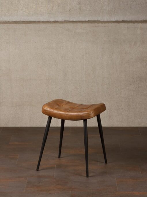 Tabouret cuir Marcel