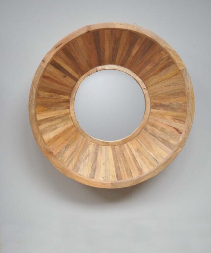 Large Arena wooden mirror