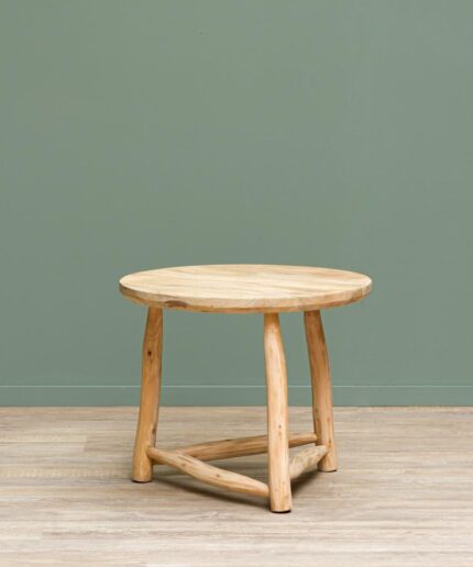 Archipel raw wood side table