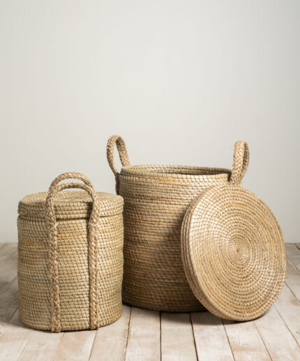 Set of 2 Kika baskets and lids