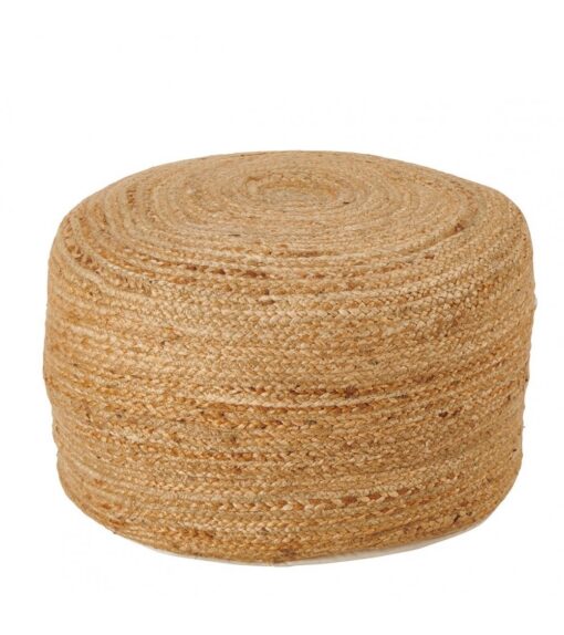 pouf jute naturel