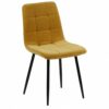 Manta-Stuhl aus senffarbenem Stoff