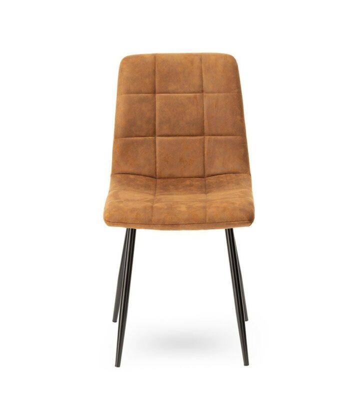 chaise manta simili cuir marron
