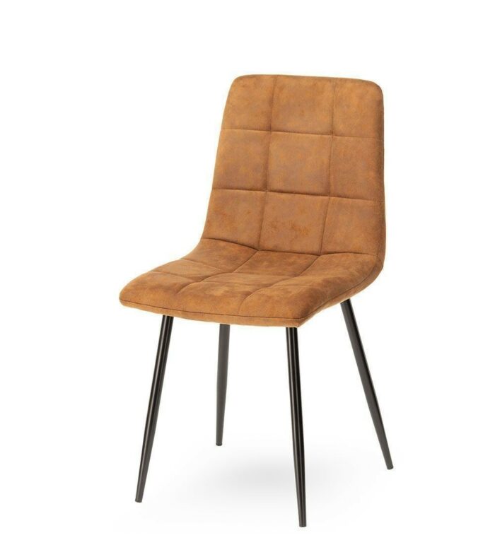 chaise manta simili cuir marron