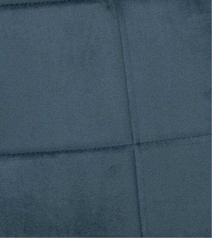 Chaise manta velours bleu nuit