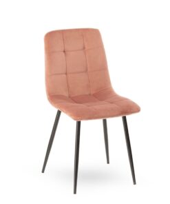 chaise manta velours rose poudre athezza