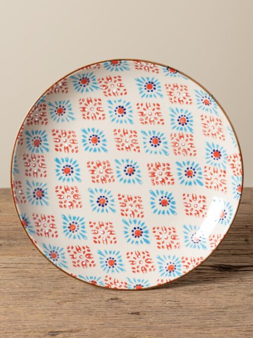 Set-12-grandes-assiettes-Bohemian-chehoma-bleu-rouge