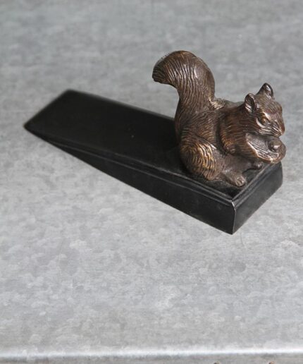 Fermaporta-scoiattolo-bronzo-chehoma-11326