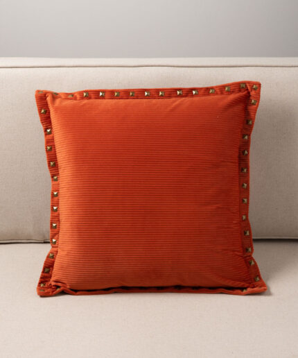 corduroy-cushion-orange-and-studs-chehoma-32256