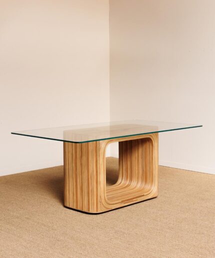 Mesa de jantar redonda de vidro-chehoma-38021